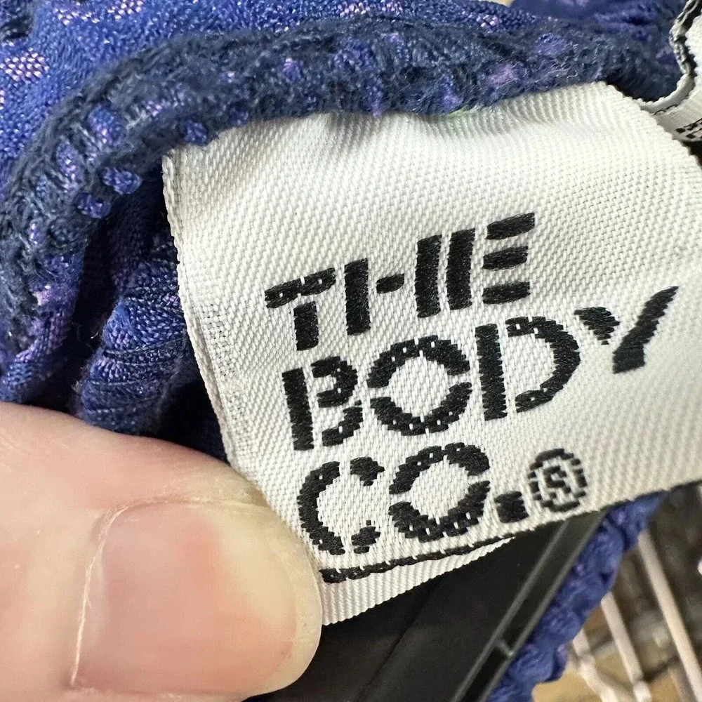 Vintage The Body Co Shorts Slight Shimmer Purple Blue Athletic Men L 90's 80's‎